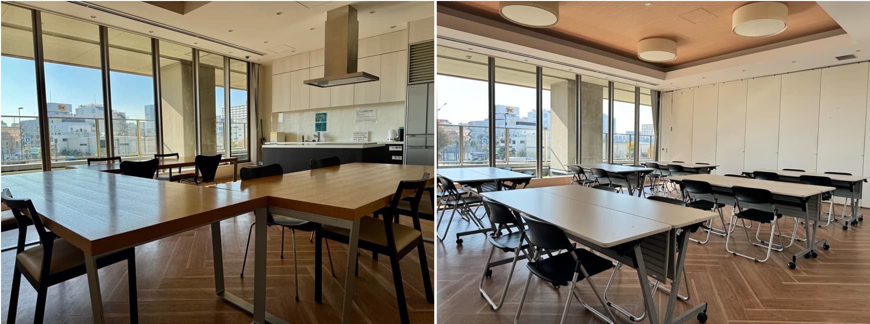 15パークタワー東雲のキッチンスタジオとコミュニティセンター（としとくらし）